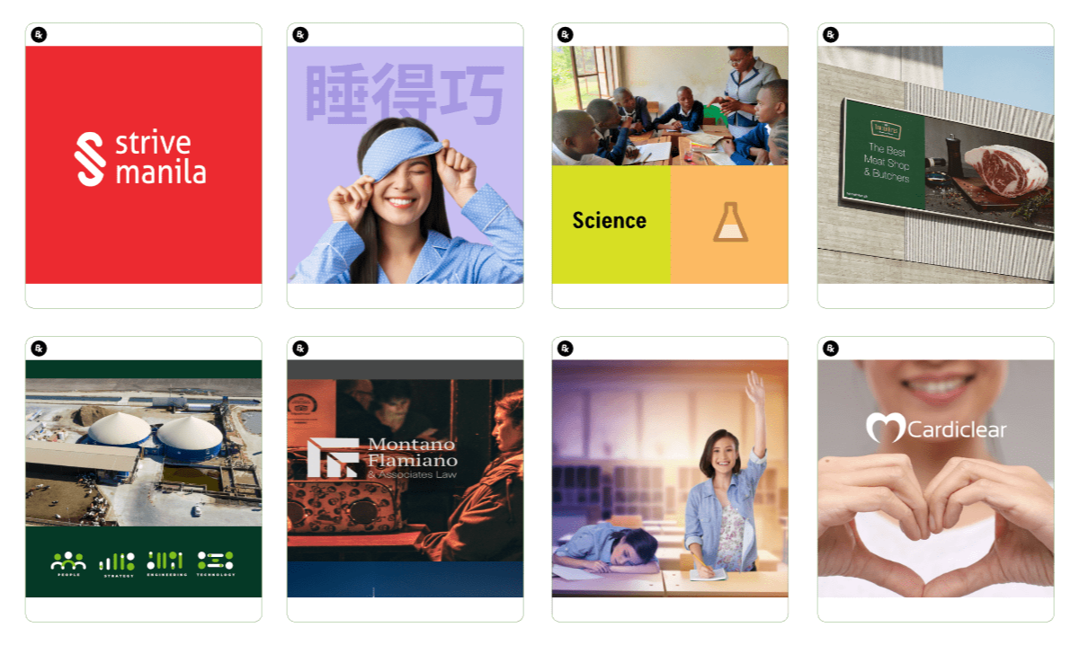 Beaux Flamiano's portfolio showcases branding projects. Strive Manila, SnoozZ, Seavuria, TenderBites, Yields, Montano Flamiano Law, Sleepasil, Cardiclear